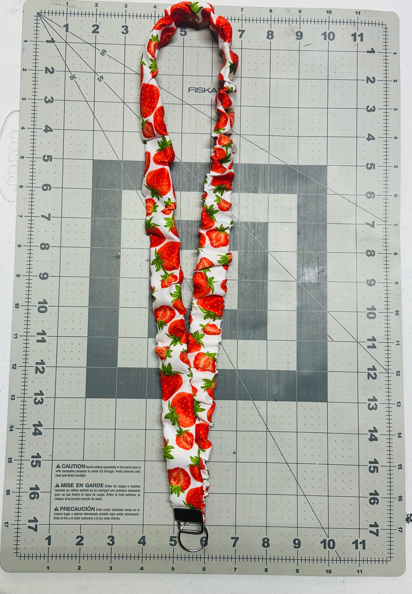 Strawberry Scrunchie Lanyard