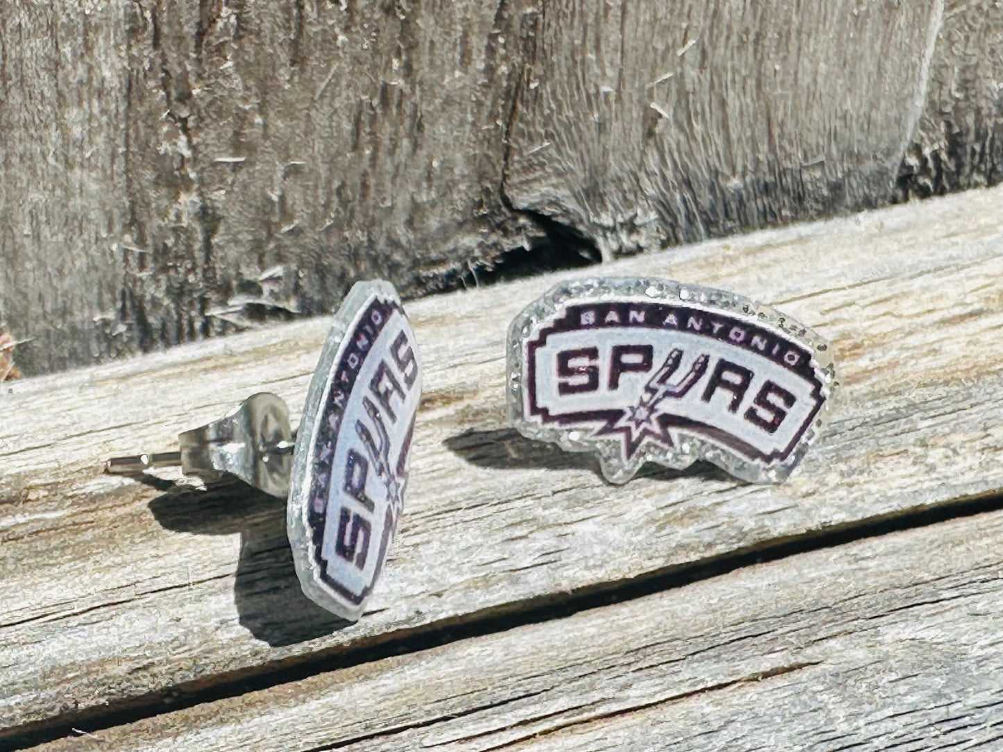 Spurs Logo Stud Earrings