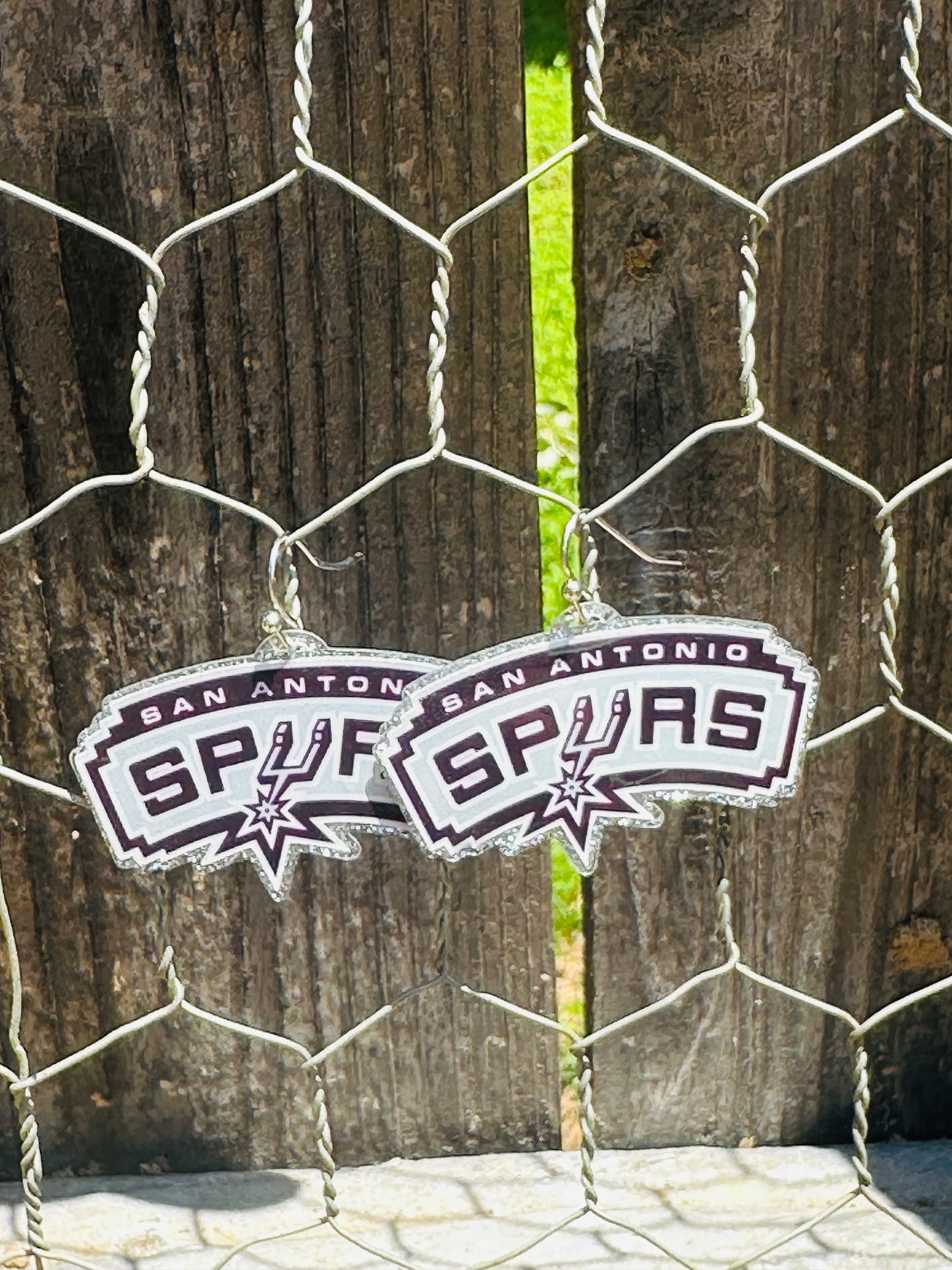 Spurs Logo Earrings