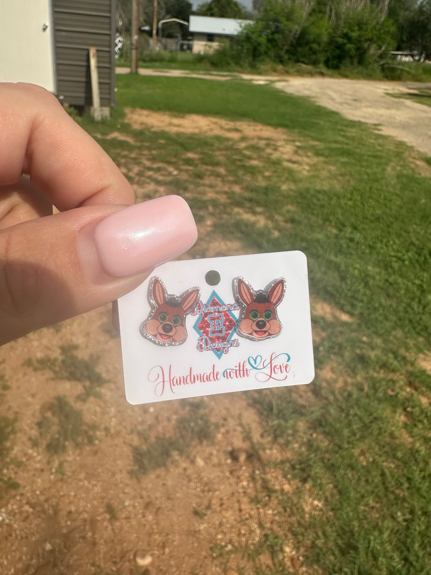 Coyote Head Stud Earrings