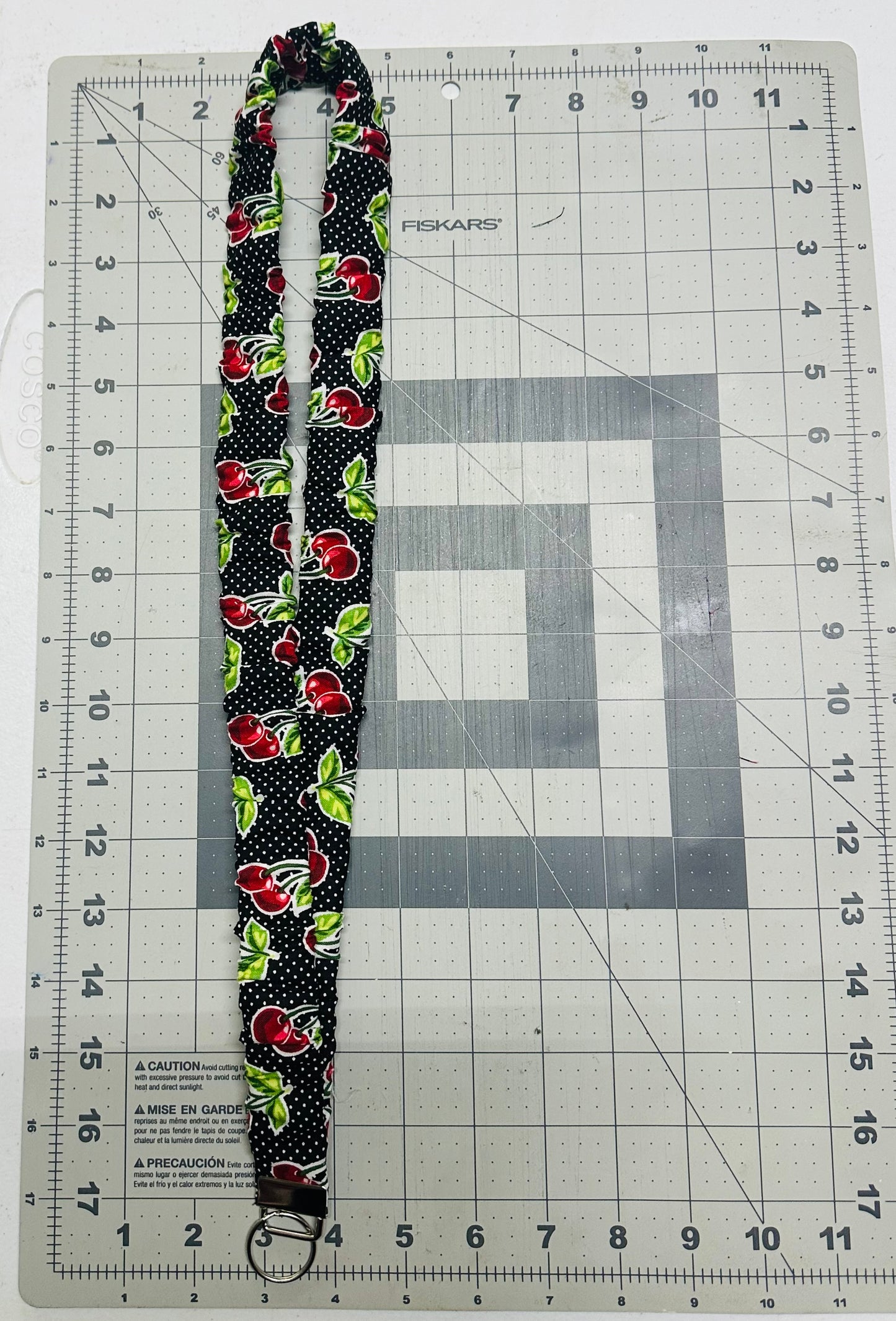 Black Cherry Scrunchie Lanyard