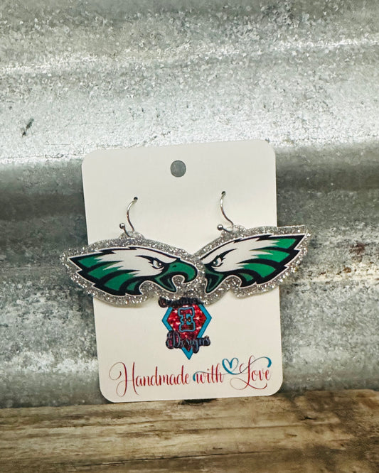 Pleasanton Eagles Dangle Earrings