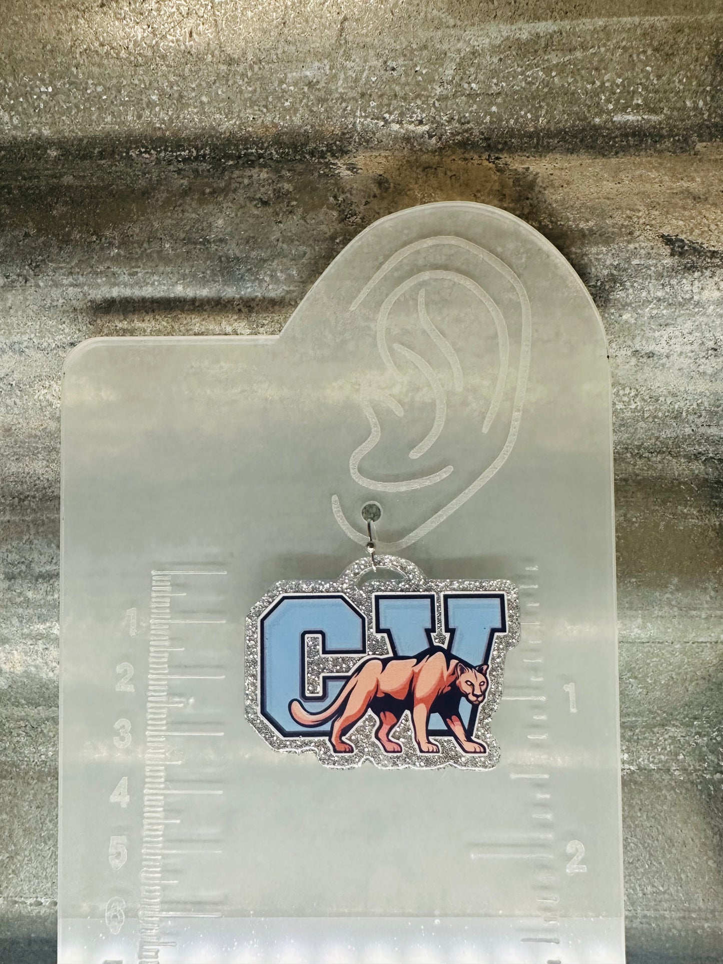 Creek View Cougars Dangle Earrings