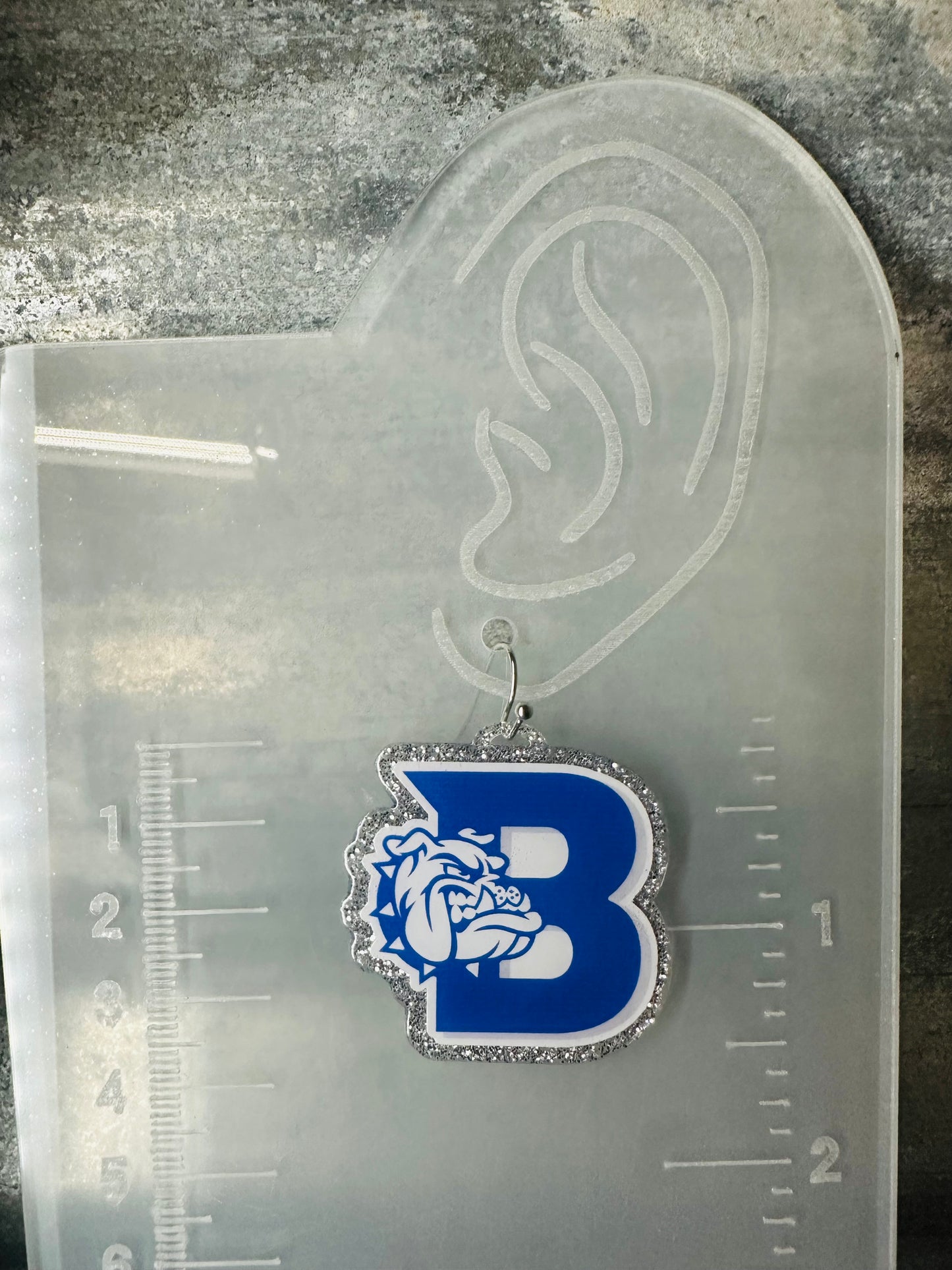 Bandera Bulldogs Dangle Earrings