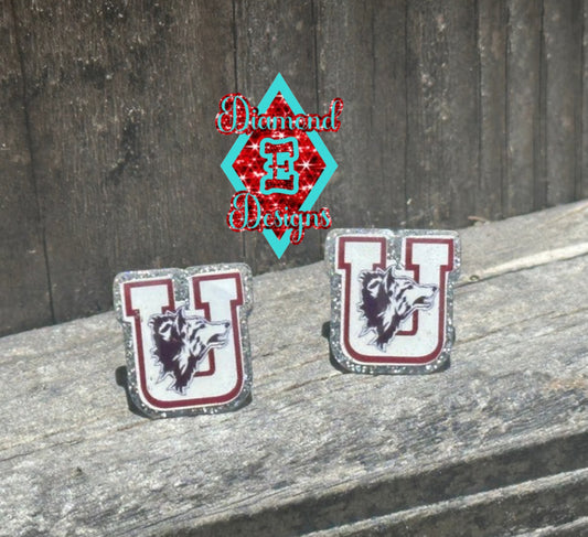 Uvalde Coyote and Lobos Stud Earrings