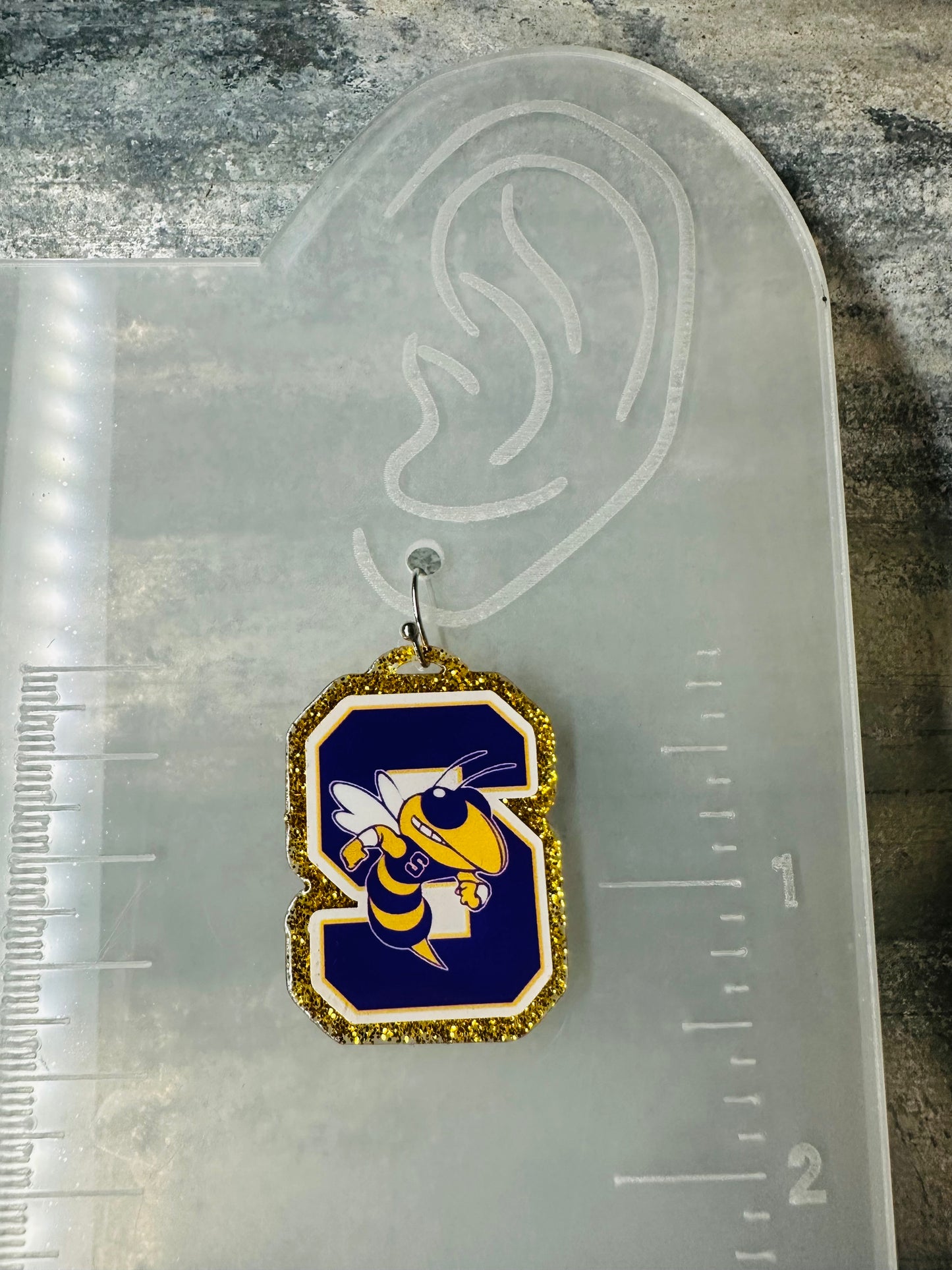 Sabinal Yellow Jackets Dangle Earrings