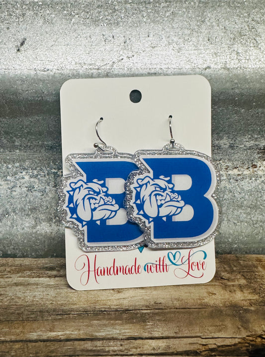 Bandera Bulldogs Dangle Earrings