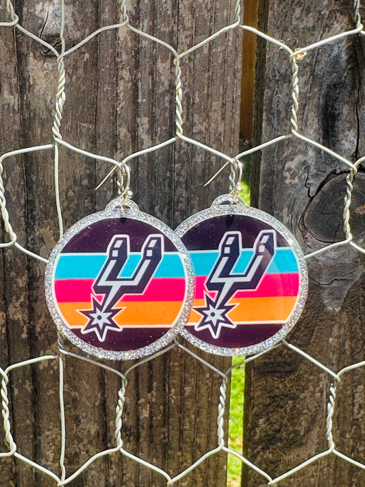 Round Shaped Spurs Earrings