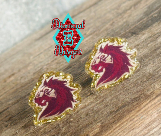 Devine Warhorses Stud Earrings