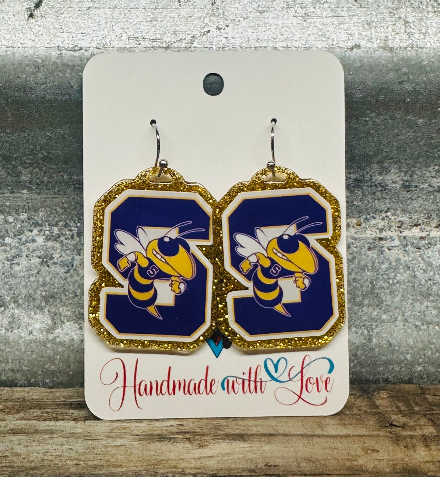 Sabinal Yellow Jackets Dangle Earrings