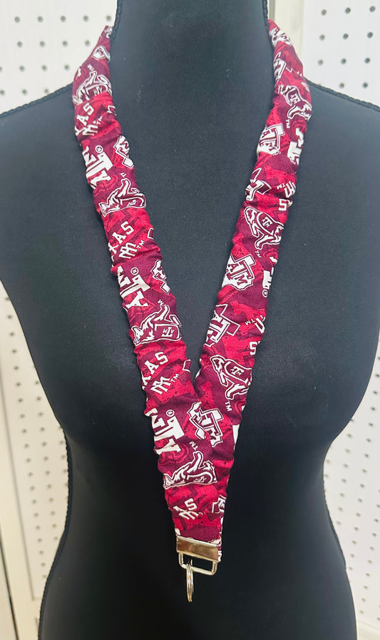 Texas A&M Scrunchie Lanyard