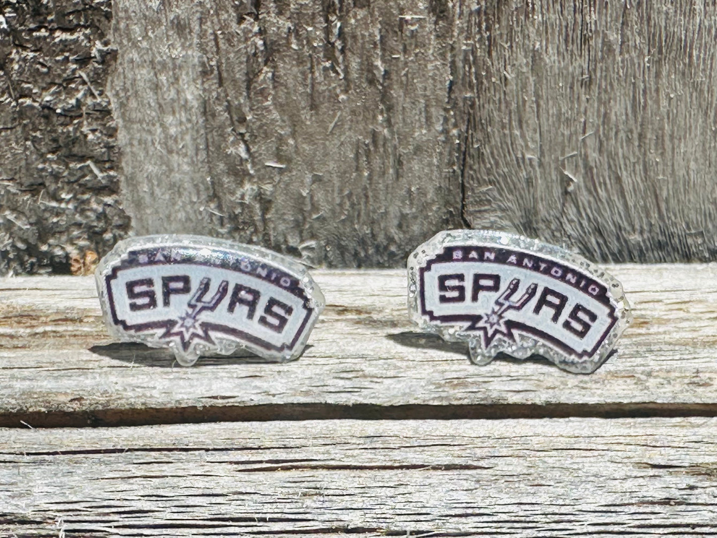 Spurs Logo Stud Earrings