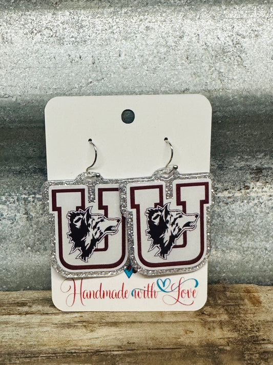 Uvalde Coyotes Dangle Earrings