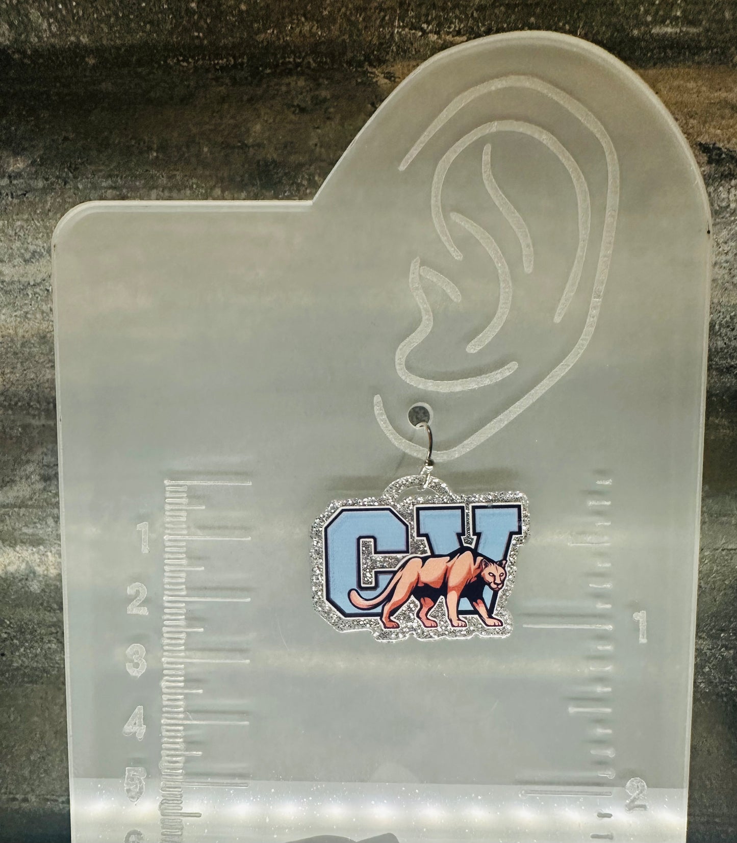 Creek View Cougars Dangle Earrings