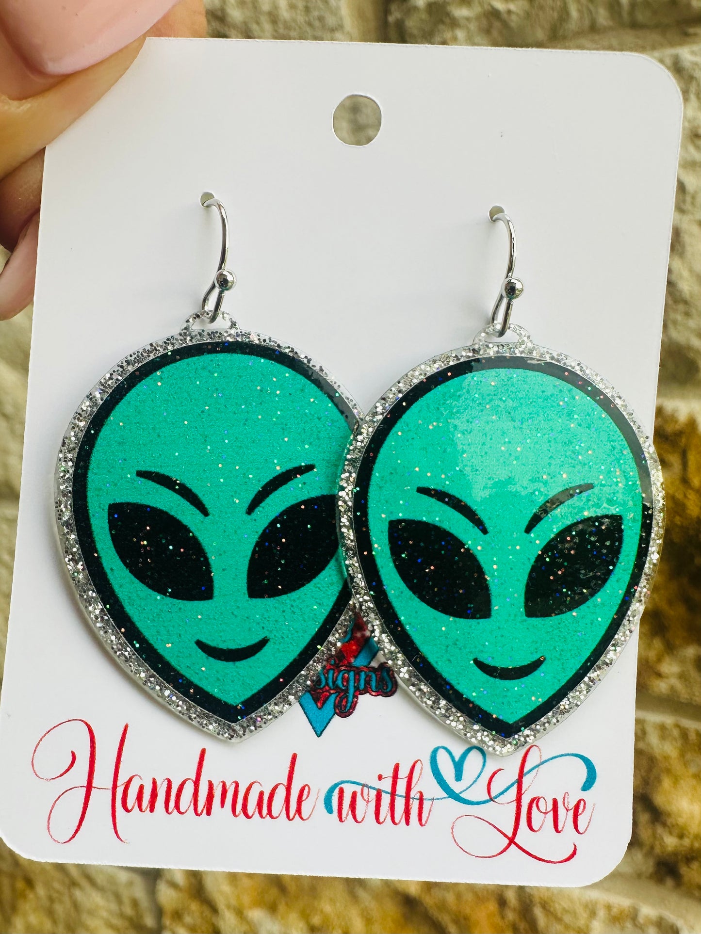 Wemb-Alien Dangle Earrings