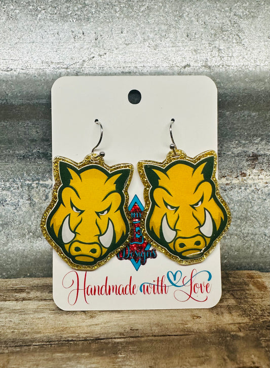 Crystal City Javelinas Dangle Earrings