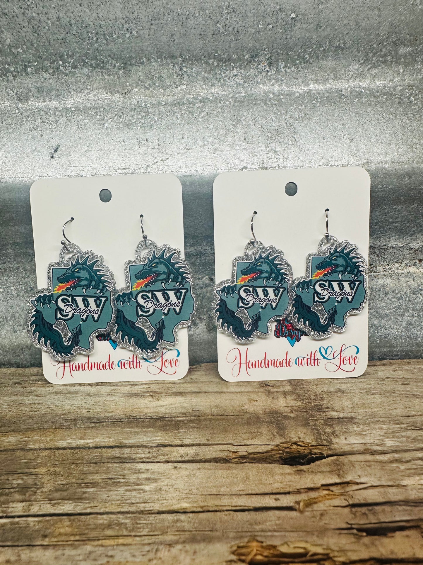Southwest Dragons Dangle Earrings